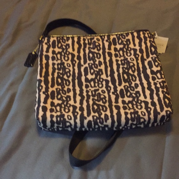 Coach Leopard Print Medium Bag- Like New - Picture 5 of 17